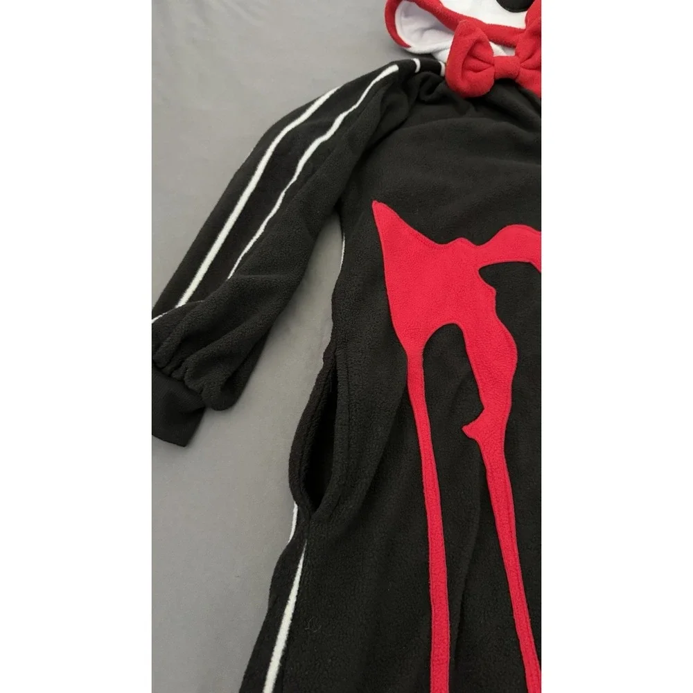 Clown Costume Cosplay Halloween Bodysuit Adult Size Small Black Red White